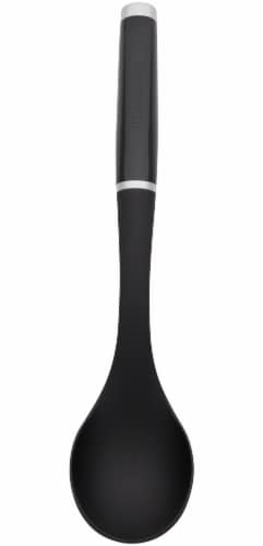 KitchenAid Nylon Ladle with Black Silicon Handle 