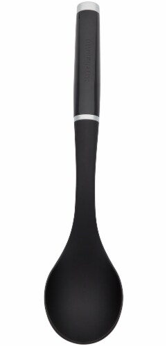KitchenAid Nylon Basting Spoon - Onyx Black Perspective: top