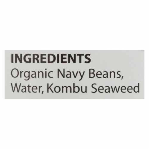 Eden No Salt Added Organic Navy Beans 29 oz (Pack of 12) Perspective: top