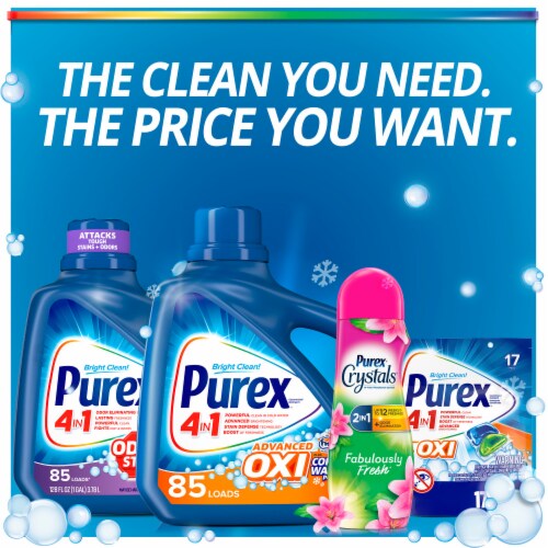 Purex® +Oxi Fresh Morning Burst 4-In-1 Laundry Detergent Perspective: top