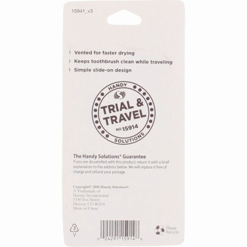 Handy Solutions® Toothbrush Covers Perspective: top