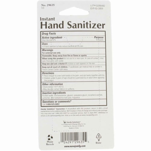 Handy Solutions With Aloe Hand Sanitizer Gel, 2 fl oz Perspective: top