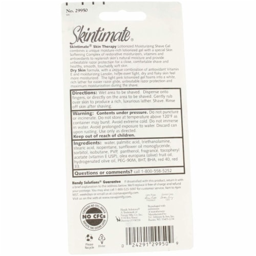 Skintimate Signature Scents Shave Gel, Raspberry Rain, 2.75 oz Perspective: top