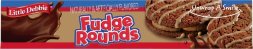 Little Debbie® Fudge Rounds Sandwich Cookies Family Pack Perspective: top