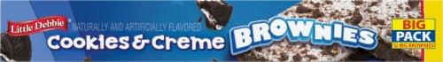 Little Debbie® Cookies & Creme Brownie Snack Cake Perspective: top