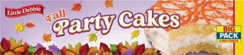 Little Debbie® Vanilla Fall Party Cakes Perspective: top