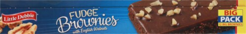 Little Debbie Fudge Brownies with English Walnuts Big Pack Perspective: top