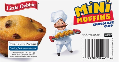 Little Debbie® Chocolate Chip Mini Muffins Perspective: top