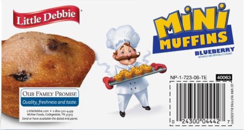 Little Debbie® Blueberry Mini Muffins Perspective: top