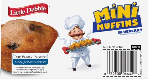 Little Debbie® Blueberry Mini Muffins Perspective: top