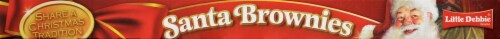 Little Debbie Santa Brownies Perspective: top