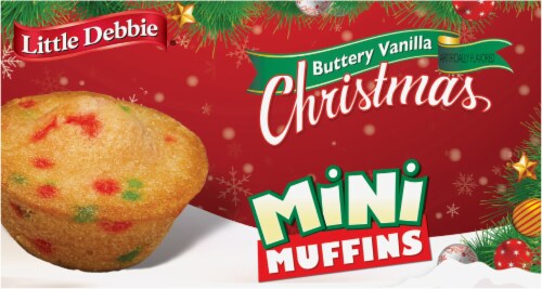 Little Debbie® Buttery Vanilla Christmas Mini Muffins Perspective: top