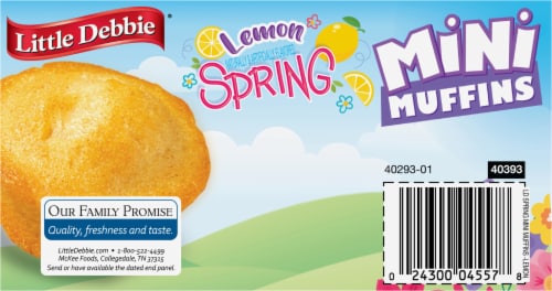 Little Debbie® Lemon Spring Mini Muffins Perspective: top