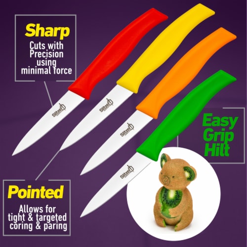Slitzer Germany 4pc Paring Knife Set Perspective: top