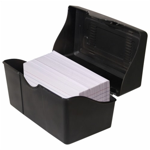 Advantus Index Card Holder - Plastic - 1 Each - Black Advantus Index Card Holder - Plastic - 1 Each - Black