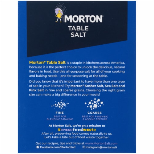 Morton® Table Salt Perspective: top