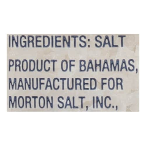Morton® Sea Salt Extra Coarse Non-Iodized Grinder Refill Perspective: top
