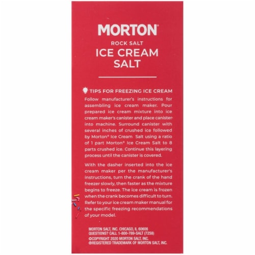 Morton® Ice Cream Cooling Salt Perspective: top