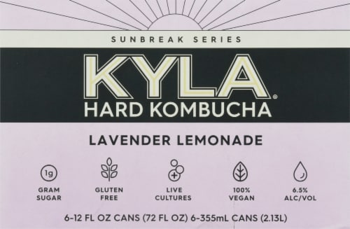 KYLA ® Sunbreak Series Lavender Lemonade Hard Kombucha Perspective: top