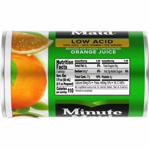 Minute Maid Low Acid Frozen Concentrated Orange Juice 10 fl oz Foods Co