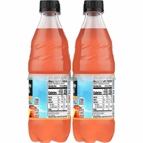 Minute Maid Peach Fruit Drinks Perspective: top