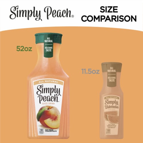 Simply Peach All Natural Juice Perspective: top