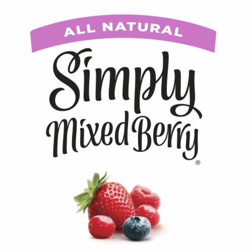 Simply Mixed Berry Fruit All Natural Juice Perspective: top