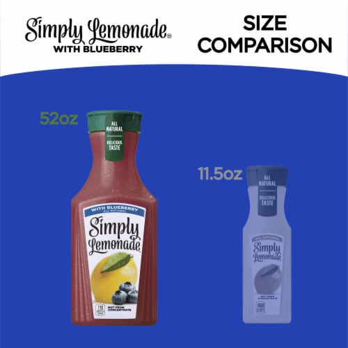 Simply Lemonade With Blueberry All Natural Non-Gmo Perspective: top