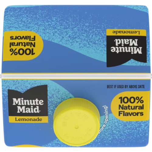 Minute Maid Premium Lemonade 100% Natural Flavors Perspective: top