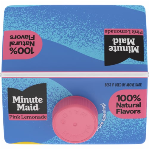 Minute Maid Pink Lemonade Fruit Drink Perspective: top