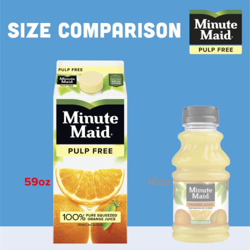 Minute Maid Orange Juice Pulp Free Fruit Juice Drink Perspective: top