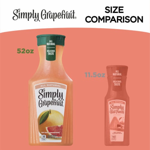 Simply Grapefruit All Natural Juice Perspective: top