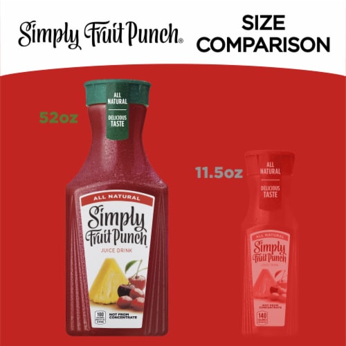 Simply Fruit Punch All Natural Juice Perspective: top