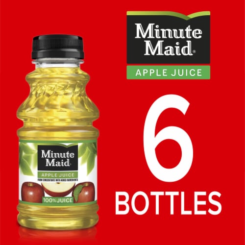 Minute Maid Apple Juice With Vitamin C Fruit Juice Drink Perspective: top