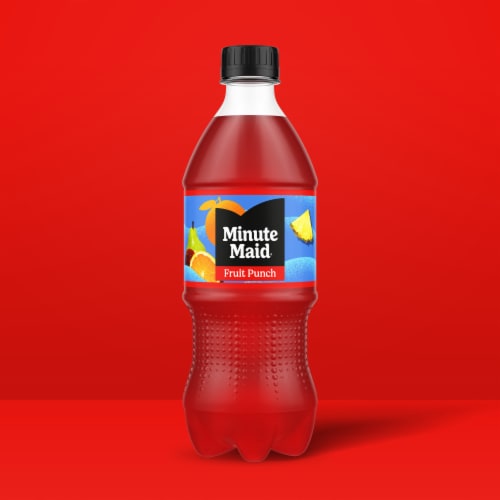 Minute Maid Fruit Punch Made with Real Fruit Juice Perspective: top