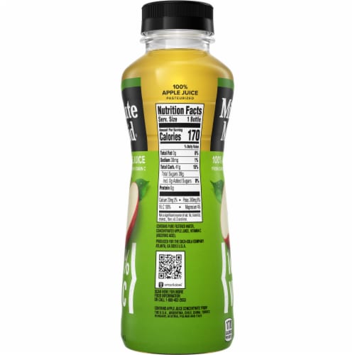 Minute Maid Apple Juice With Vitamin C Fruit Juice Drink Perspective: top