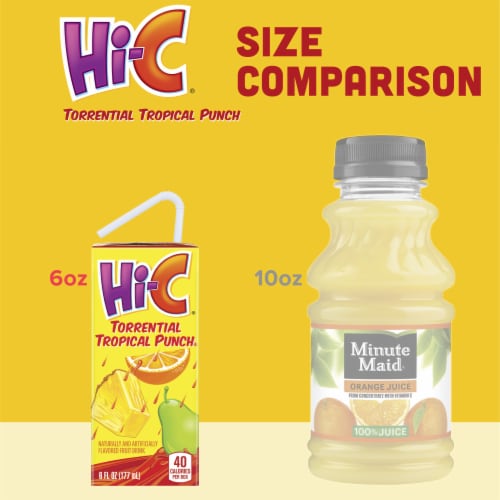 Hi-C® Torrential Tropical Punch Juice Boxes Perspective: top