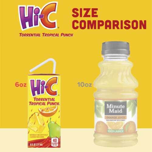 Hi-C® Torrential Tropical Punch Juice Boxes Perspective: top