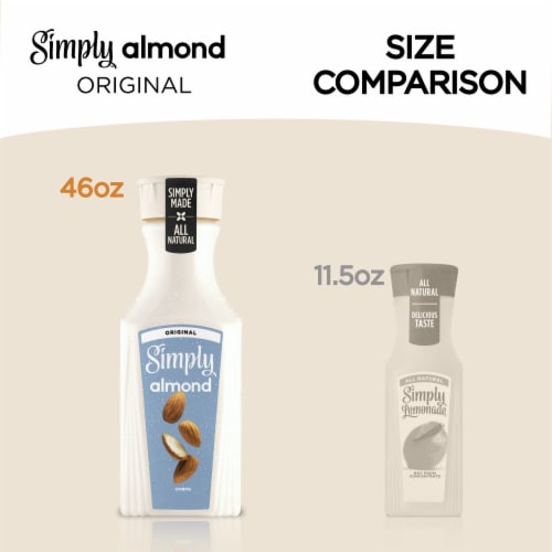 Simply Almond Original Vegan & Dairy-Free All Natural Milk Alternative Perspective: top