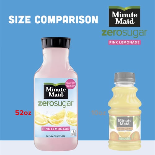 Minute Maid Zero Sugar Pink Lemonade Fruit Juice Drink Perspective: top