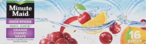 Minute Maid® Orange Cherry or Grape Variety Pack Ice Pops Perspective: top