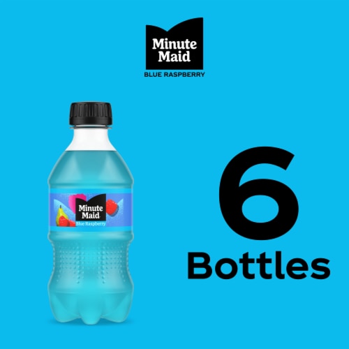 Minute Maid® Blue Raspberry Fruit Drink Bottles Perspective: top