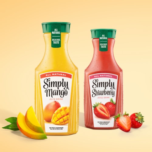 Simply Mango Bottle Perspective: top