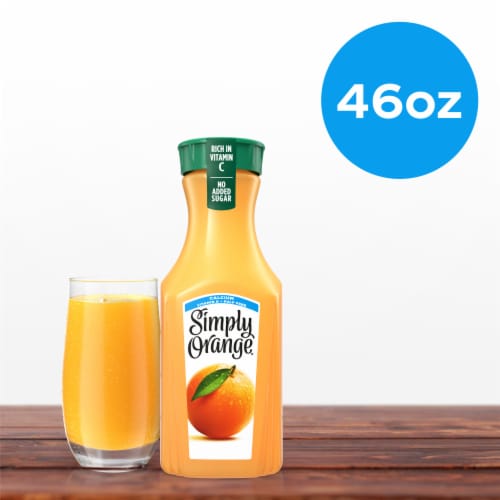 Simply® Orange Juice with Calcium Bottle Perspective: top