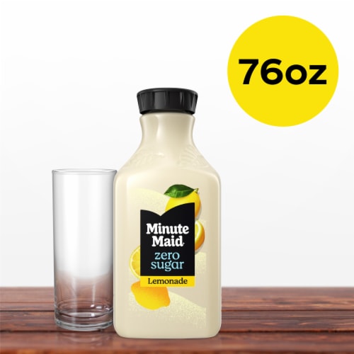 Minute Maid® Zero Sugar Lemonade Bottle Perspective: top