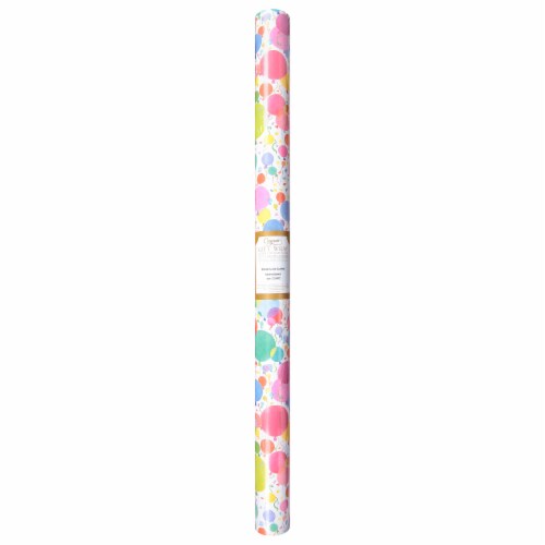 Caspari® Balloons & Confetti Wrapping Paper Perspective: top