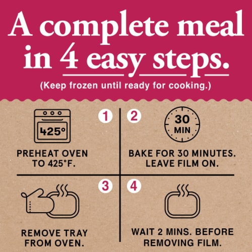 Home Bake 425°/:30 Chicken Parmesan Frozen Family Meal Main Dish Perspective: top