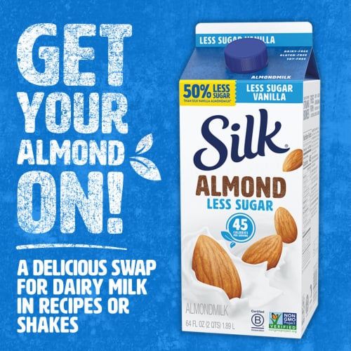Silk® Less Sugar Vanilla Almondmilk Perspective: top