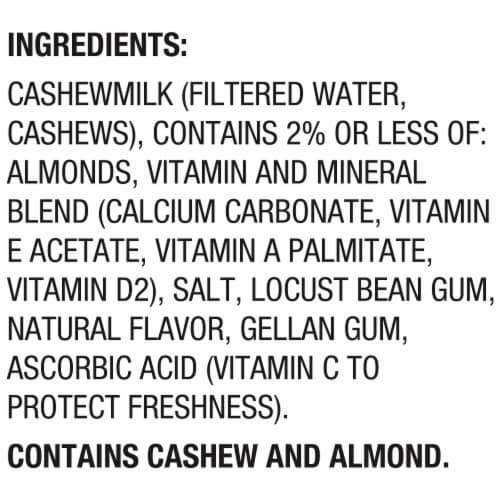 Silk Dairy Free Unsweetened Creamy Cashew Milk Half Gallon Perspective: top