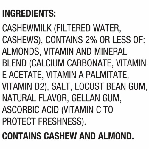 Silk Dairy Free Unsweetened Creamy Cashew Milk Half Gallon Perspective: top